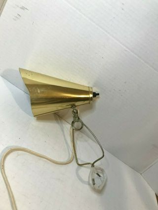 Vintage Mcm Gold Cone Light