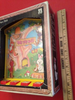 Vintage 1974 Tomy Pass - The - Nuts Flipper Pinball Hand Held Animal Game 2