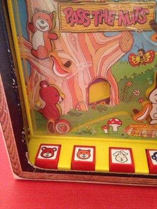 Vintage 1974 Tomy Pass - The - Nuts Flipper Pinball Hand Held Animal Game 7