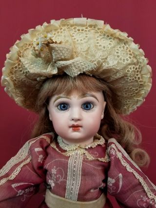 Antique French Bebe Jumeau Tete Dep 6 Bisque Socket Doll 18 " Closed Mouth Lovely