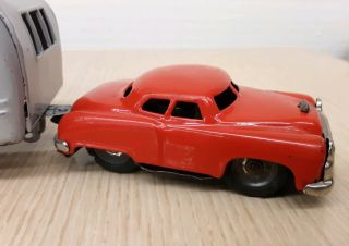 Vintage Japan Tin Friction Toy Car & Camper 2