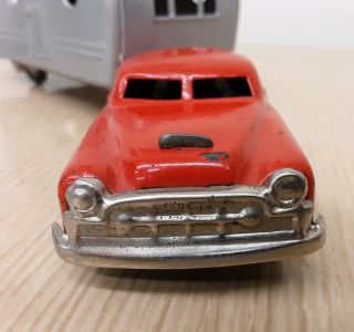 Vintage Japan Tin Friction Toy Car & Camper 4