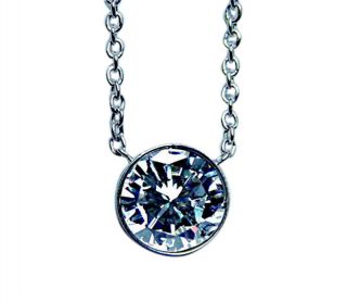 Platinum Diamond Solitaire Necklace.  65ct Vs1 - Gh