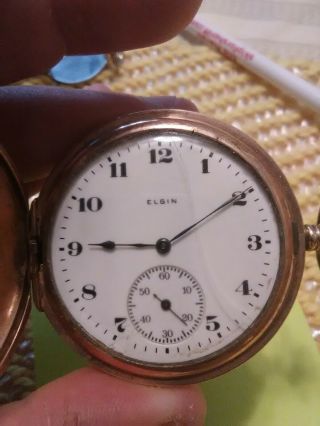 1920 12s 15j Elgin Pocket Watch grade 314 model 2 class 113 gold filled case k 2