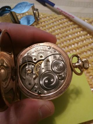 1920 12s 15j Elgin Pocket Watch grade 314 model 2 class 113 gold filled case k 7