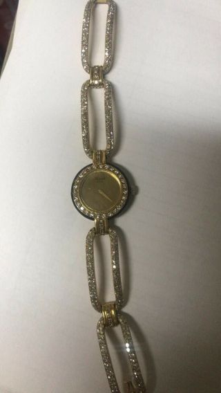 Chopard rare vintage 18K Yellow gold with diamonds mechanical ladies watch 5