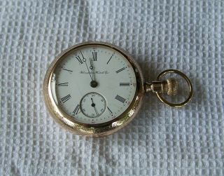 Vintage 1904 Hampden 18 Size 17 Jewel Rr Grade Pocket Watch