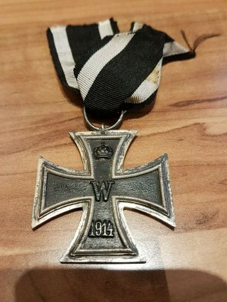German Iron Cross 2nd.  Class Ic2 Marker " A " Worldwar 1 Incl.  Ribbon