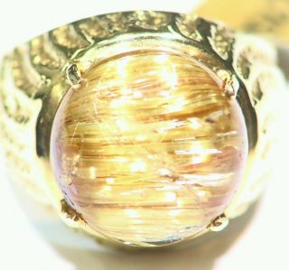 12.  00ct 14k Gold Natural Round Cut Stone Vintage Art Deco Engagement Ring