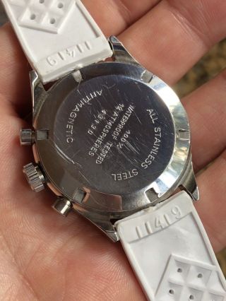 Lasita Vintage Chronograph Mens Watch Steel Swiss Valjoux 7734 38,  5mm 9