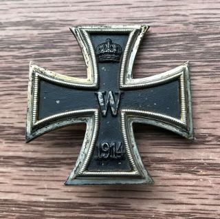 Origional Ww1 Imperial German Iron Cross 1st Class Marked Ko