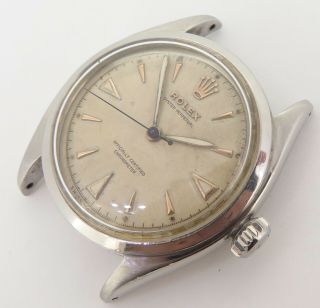 Vintage 1953 Rolex Oyster Perpetual Chronometer Mens Steel Wrist Watch 6084 N/R 2