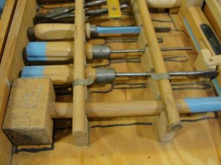 Vintage Handy Andy Carpenters Tool Set 602 w/wood case nearly complete 4