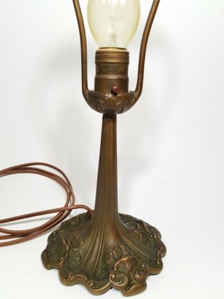 Rewired Antique Art Nouveau Cast Iron Aladdin Lamp For Table or Desk No.  9344 2