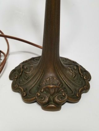 Rewired Antique Art Nouveau Cast Iron Aladdin Lamp For Table or Desk No.  9344 5