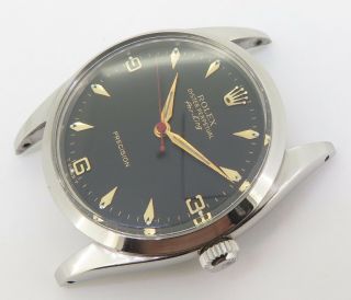 Vintage ’58 Rolex Oyster Air King Mens Steel Wrist Watch Cal 1530 Ref 5504 $1N/R 2