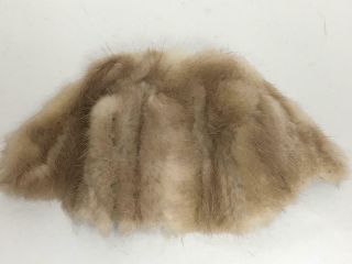 Vintage Barbie Sears Exclusive Mink Fur Stole Tagged And