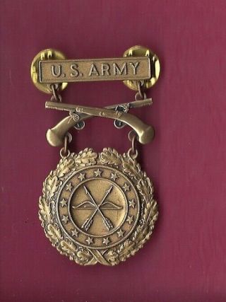 Army Excellence In Pistol Competition Badge In Bronze