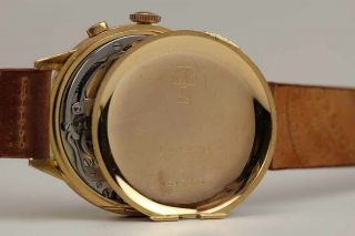 Vintage Eberhard 18K Rose Gold Mechanical Chronograph Watch Circa 1940s 37mm 6
