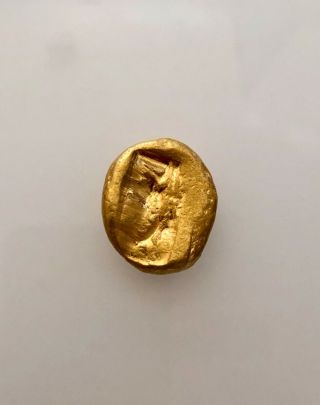 Ancient Solid Gold Coin Daric Achaemenid Empire 420 - 375 BC 2
