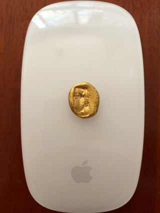 Ancient Solid Gold Coin Daric Achaemenid Empire 420 - 375 BC 4