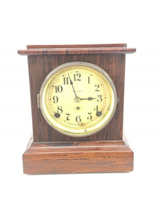 Antique Seth Thomas Wooden Shelf Or Mantle Clock