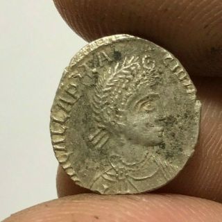 Ancient Roman Silver Coin Quinarius Uncertain Rare 1.  6gr 14.  1mm