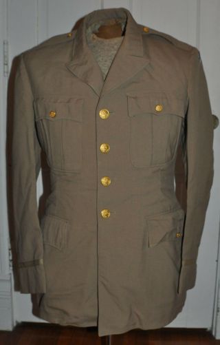 Ww2 Style Us Army Officers Wool 4 Pocket Jacket Large Size 41l
