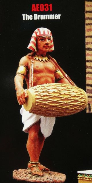 King &country 54mm Ancient Egyptian Drummer Marching Ae031 2008 Mib Oop