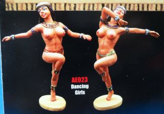 King &country 54mm Ancient Egyptian Dancing Girls 2 Figs Ae23 2006 Mib Oop Rare