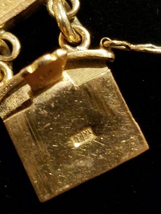 Vintage 18K Gold & Enamel Scarab Hieroglyphic Egyptian Bracelet and necklace set 5
