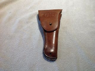 Ww1 Ww11 2 1917 Warren Leather Goods Holster Colt 1911 Pistol Militaria Vintage