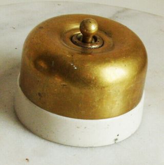 Reclaimed / Salvaged Ediswan Large Brass Switch