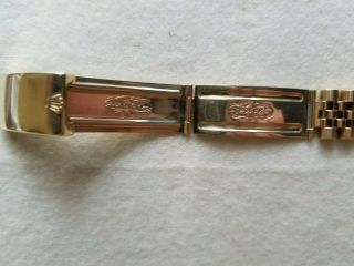 Vintage Rolex 14k Oyster Perpetual Date Men ' s Jubilee Bracelet Watch Ref 15037 6