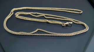Antique Gold filled pocket watch double slide Chain Fob/necklace/ 48 inch 3