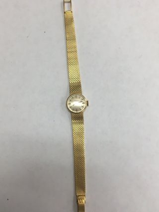 Omega Ladies 18k Vintage Watch With Box 2