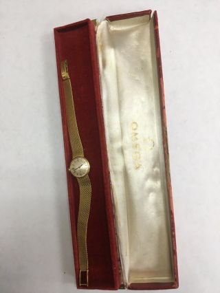 Omega Ladies 18k Vintage Watch With Box 7