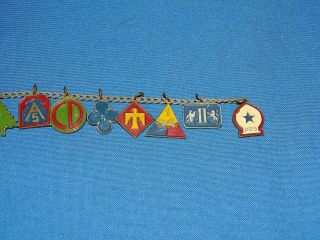 WWII Infantry Division Insignia Watch Fob,  Charm Bracelet (C27) 3