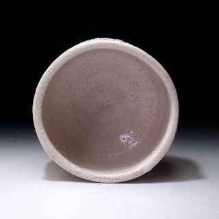 CQ6: Japanese Pottery Tea bowl,  Shino ware by Famous potter,  Shuichi Sawada 6