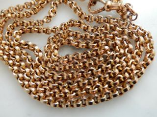 A Fabulous 9 Ct Gold Victorian Large And Heavy Fancy Link Chain