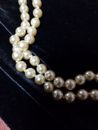Vintage Estate 1930s 7.  5mm 8mm Mikimoto Pearl Necklace 4th Generation