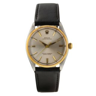 Rolex Vintage Oyster Perpetual 34 Mm Steel Automatic Watch 1005 Circa 1966