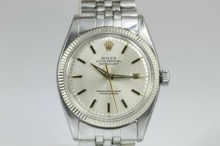 Vintage 1946 Rolex Datejust Wristwatch Ref.  6605 Stainless Steel Cal.  1066 2