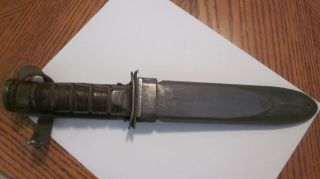 Ww 2 United States Navy Usn Mk2 Knife Made By Robeson Cutlery Made June 1944 Exc