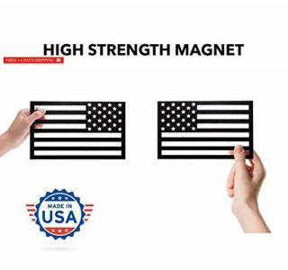 American Flag Magnet Cut - Out - Set Of 2 Tactical Car Decal Magnets Made In Usa