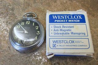 Vintage Westclox Scotty Dollar Pocket Watch 50mm 11 - I5441