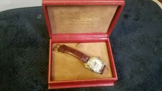 Vintage Omega Constellation Pie Pan 18k Gold Capped Case.