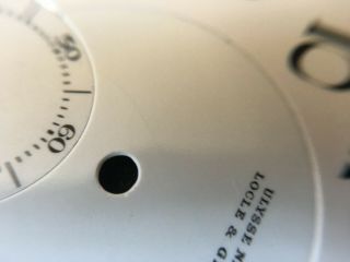 Vintage Ulysse Nardin enamel dial with case for pocket watch 5