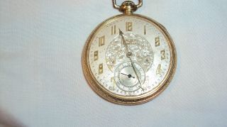 Vintage Swiss Gruen Guild Semithin 12s 15j 2adj Cal 758 Pocket Watch Runs Repair