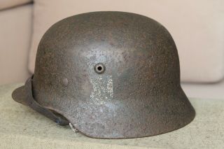 M40/64,  Stahlhelm German Helmet,  Wh Ww2